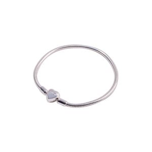 Brazalete flexible Spirit broche Corazón de Plata 925