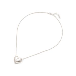 Colgante Carmín Cadena Corazón de Plata 925