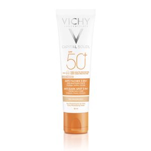 Protector Solar Vichy Idéal Soleil Fps 50 Anti Manchas 3 En 1 En Pomo De 50 Ml