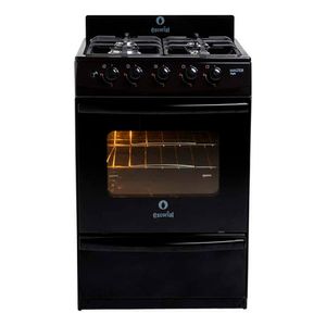 Cocina Escorial Master Style Multigas 4 Hornallas Negra
