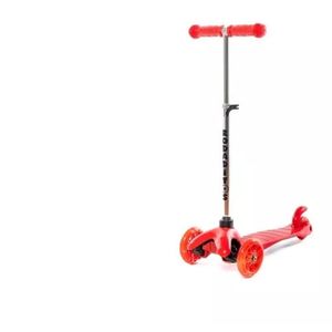 Monopatin 2 Ruedas Frontales Y Luces Rodaditos MINI-881ROJO