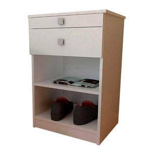 MESA DE LUZ C/DESAYUNADOR TABLES ART 6430 BLANCO