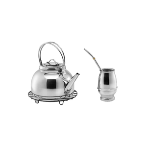 Gamuza Set Matero con Posapavas Master Ware Acero Inoxidable