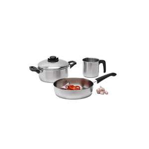 GAMUZA PLATINO SET BASIC ACERO INOXIDABLE