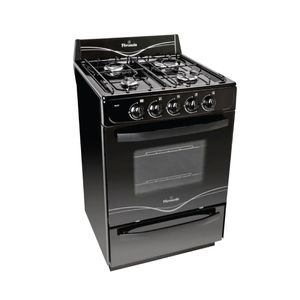 Cocina Florencia Flor 5517f 56cm Multigas Negra Lh
