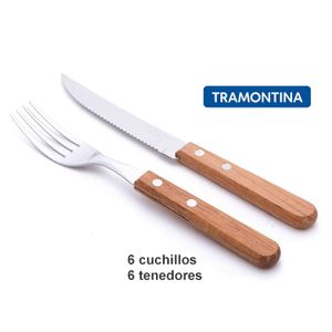 JUEGO DE 12 CUBIERTOS ASADO TRAMONTINA