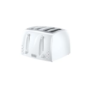 TOSTADORA BLANCA 4 PANES BOCA ANCHA BLACK+DECKER