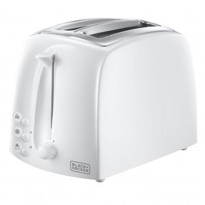 TOSTADORA BLANCA BOCA ANCHA 2 PANES BLACK + DECKER
