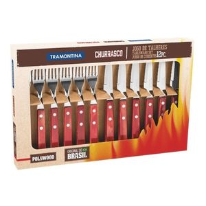 Juego Cubiertos Tramontina X12 Set Polywood 21199/709