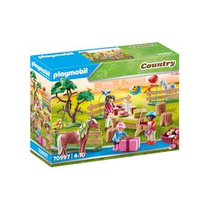 Playmobil 70997 Country Cumpleaños En La Granja Poni Caballo