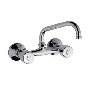 Griferia cocina de pared doble comando pico alto FV Arizona Plus