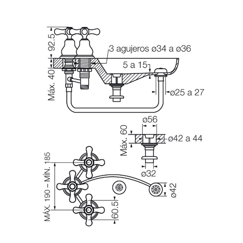 Llave transferencia bidet hotsell