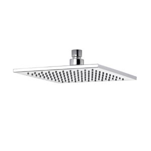 Flor de ducha articulada metálica cuadrada 20 cm. FV