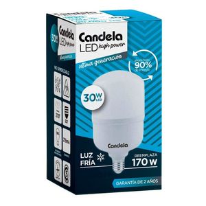 Lámpara Led Galponera Candela Alta Potencia 30w Fría E27