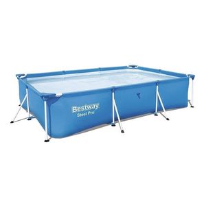 Pileta Estructural Rectangular Bestway 56404 Con Capacidad De 3300 Litros De 3m De Largo X 2.01m De Ancho  Azul