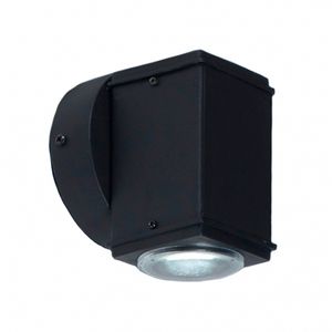 Aplique exterior pared unidireccional cuadrado corto Faroluz