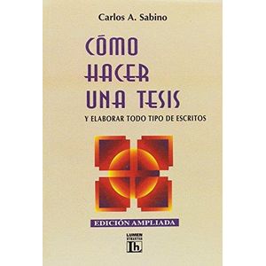 COMO HACER UNA TESIS - SABINO, CARLOS A.