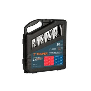 Set Truper 20 Combinadas MM y Pulg Granalladas LU15798