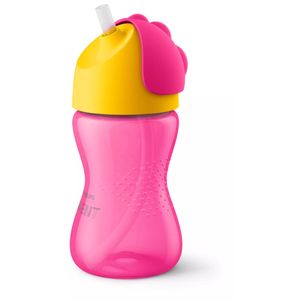 Vaso Straw Cup 300Ml, Fucsia & Amarillo Avent SCF798/02