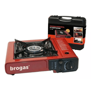 Anafe C/Valija Una Hornalla C/ Enc. Elec. Para Camping Brogas 465