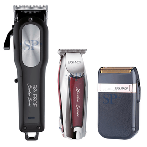 Kit Profesional Máquina + Patillera + Shaver Belprof Barber Series