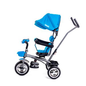 Triciclo Bebesit 360° con luz, sonido y manija de empuje Azul