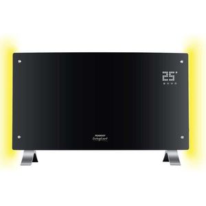 Vitroconvector Curvo Digital Peabody Pe-vqdl20 Negro Con Luz