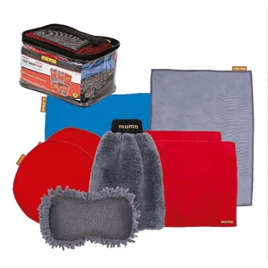 Kit Bolso Lavar-Secar-Pulir 9 Piezas Momo AC-K004