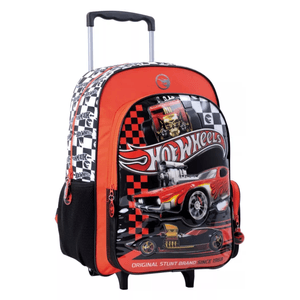 MOCHILA CARRO HOT WHEELS 18' ROJA WABRO 75115