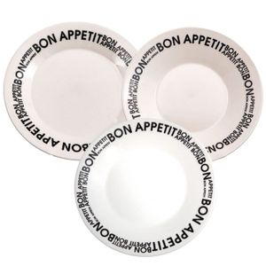 JUEGO DE VAJILLA X 18 PIEZAS BON APPETIT - OXFORD