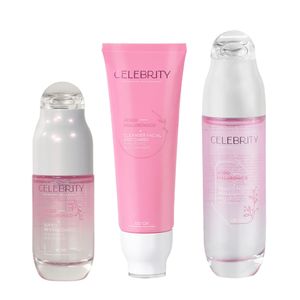 Set Facial Cleanser Ácido Hialurónico x120ml + Tónico Ácido Hialurónico Hidratante x130ml + Sérum Revitalizante Ácido Hialurónico x45ml Celebrity
