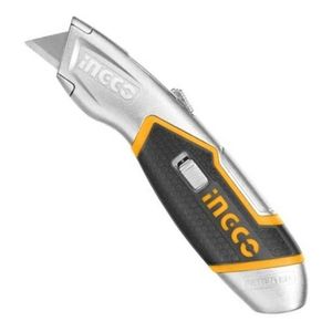 Cúter Trapezoidal Con 6 Hojas 61x19mm Industrial Ingco Huk618