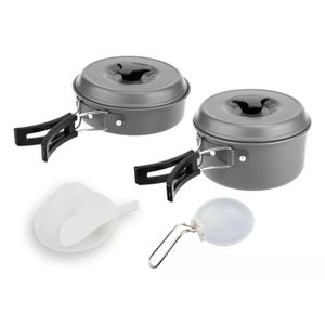 MARMITA PARA CAMPING DE 7 PIEZAS KUSHIRO FMCS-M2P7