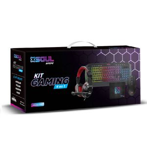 COMBO GAMER SOUL TECLADO+MOUSE+AURICULAR+MOUSEPAD