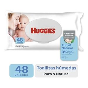 Toallitas Húmedas Huggies Puro Y Natural 48 U