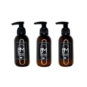 Trio cosméticos BM: Emulsión hidrocalmante, gel de limpieza y suavizante de barba - Bacan by Mantra