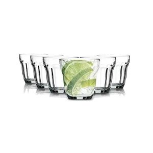 Set X 6 Vaso 100 cc Vasito Vidrio Soda Cafe Pasabahce Barroque