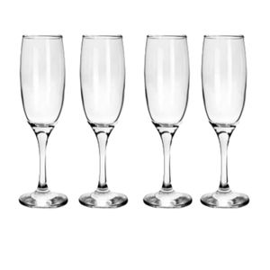 Set x 4 Copa Vaso Champagne 210 cc Resistente Pasabahce