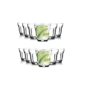 Set X 12 Vaso 100 cc Vasito Vidrio Soda Cafe Pasabahce Barroque