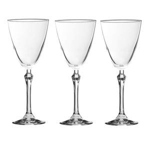 Set X 3 Copa Vaso Copon Vino Vidrio Queen Pasabahce