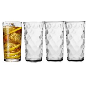 Set X 4 Vasos Vidrio Agua Tragos Pasabahce Space