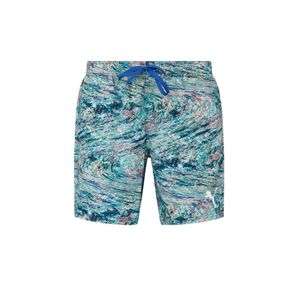 Short de Baño Puma Printed Mid Hombre Moda Azul