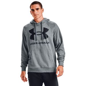 Buzo Under Armour Rival Fleece Big Logo Hombre Training Gris