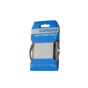 Cable de Cambio Shimano Acero 1.2x2.100mm Unisex Ciclismo Negro