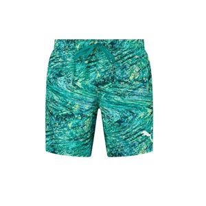 Short de Baño Puma Printed Mid Hombre Moda Verde