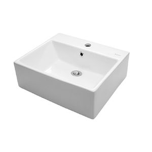 Bacha baño de apoyo rectangular 1 agujero Piazza A117