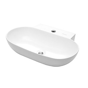 Bacha baño de apoyo ovalada 1 aguajero Piazza A171