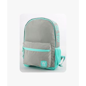 MOCHILA URBANA WBR 17' VERDE Y GRIS WABRO 11018
