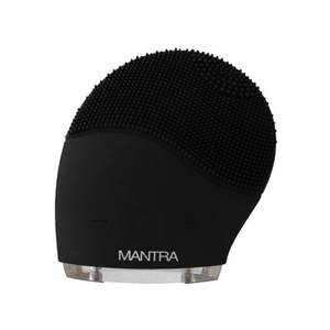 Masajeador Sonico Y Cepillo Facial Mantra Black - SILICONE BLACK