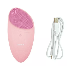 Masajeador Sónico Y Cepillo Facial Pink Mantra - SILICONE 2 PINK